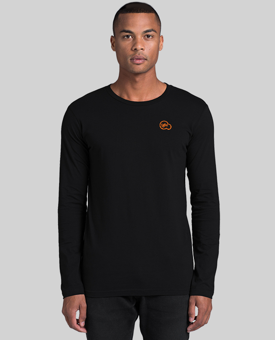 Mens Long Sleeve Tee - Black